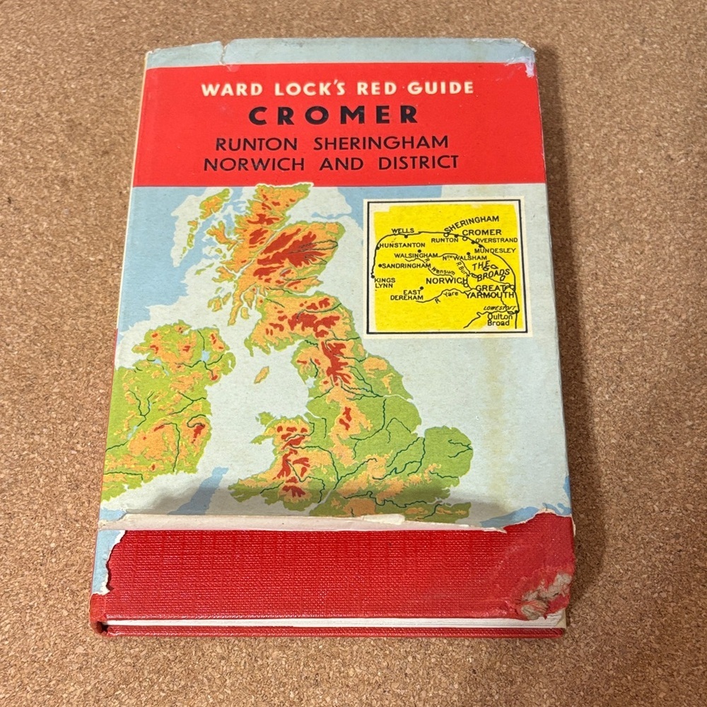 💐Ward Lock's Red Guide Cromer Map Book